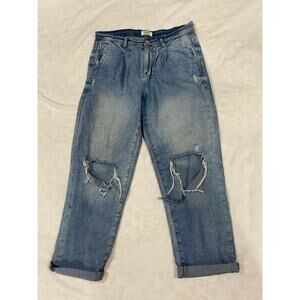 Kenzie Vintage Style Denim Distressed Jeans Size 6 / 28